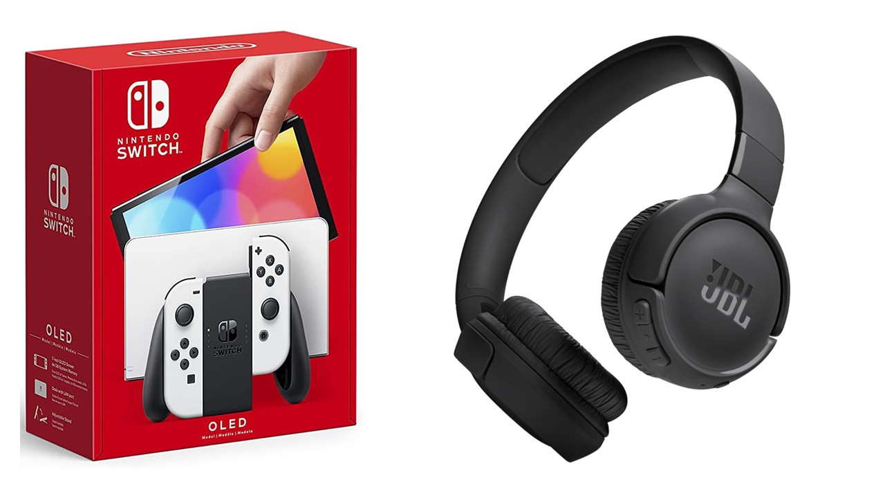 Nintendo Switch Oled 64gb Blanco + Audifonos Jbl Tune 520 Bt