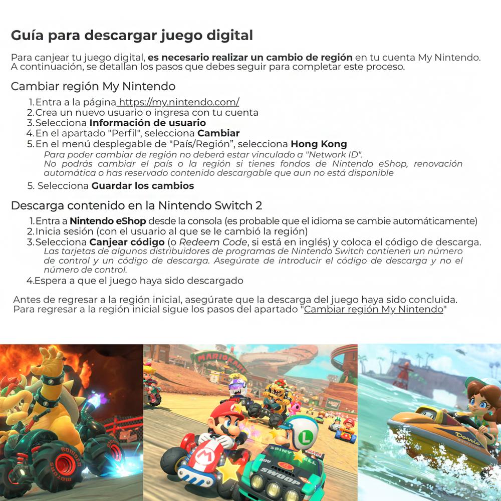 Foto 4 pulgar | Consola Nintendo Switch 2 256gb 7.9'' Bundle Mario Kart World Internacional
