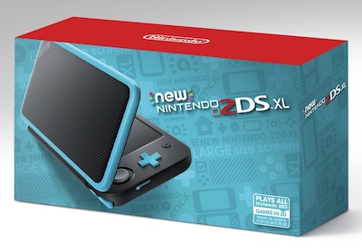Foto 2 | Consola De Juegos Nintendo 2ds Xl Negro + Turquesa - Venta Internacional.