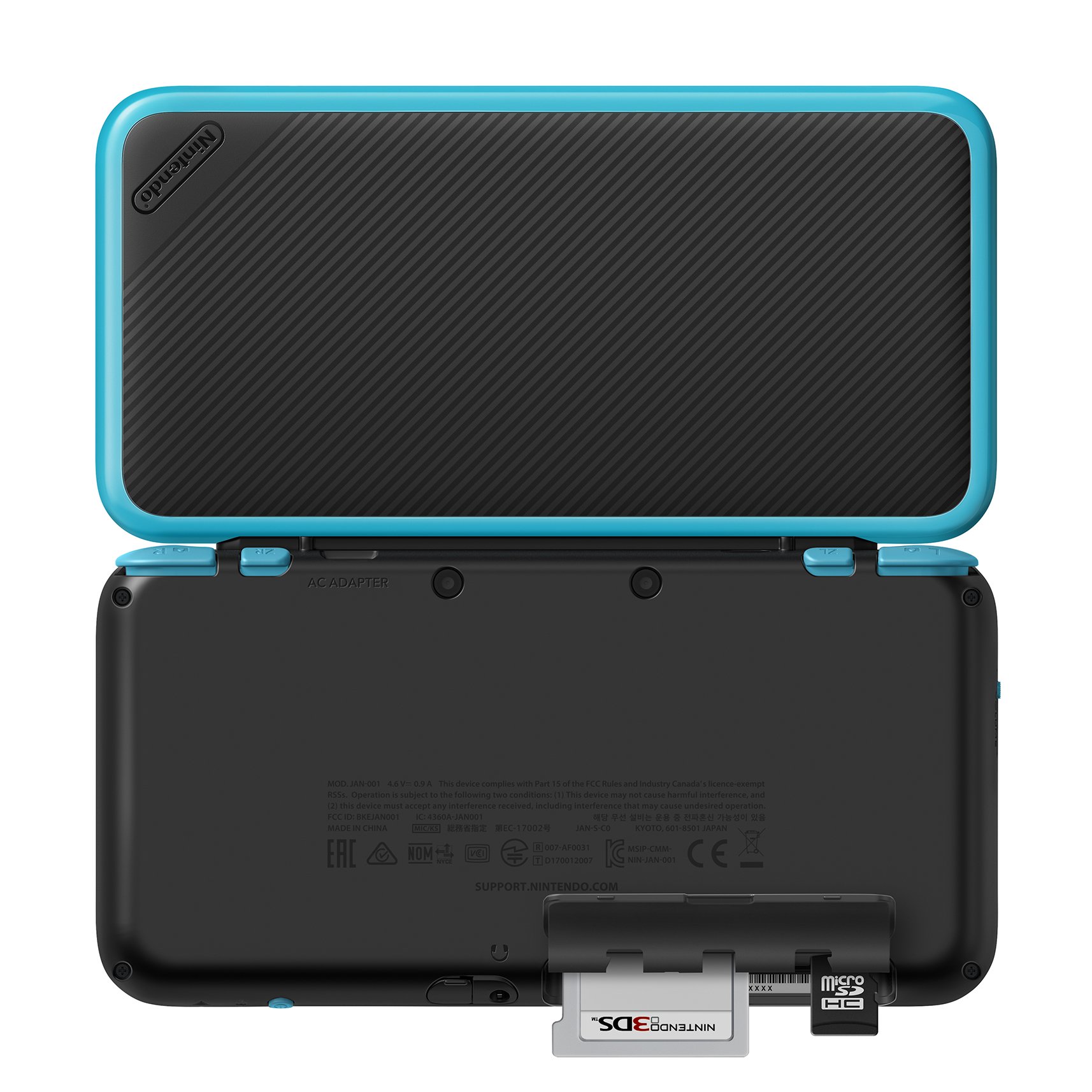 Foto 5 pulgar | Consola De Juegos Nintendo 2ds Xl Negro/turquesa Con Mario Kart 7 - Venta Internacional.