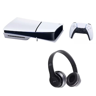 Foto 1 | Consola Playstation 5 Slim Físico 1tb + Audífonos Bluetooth