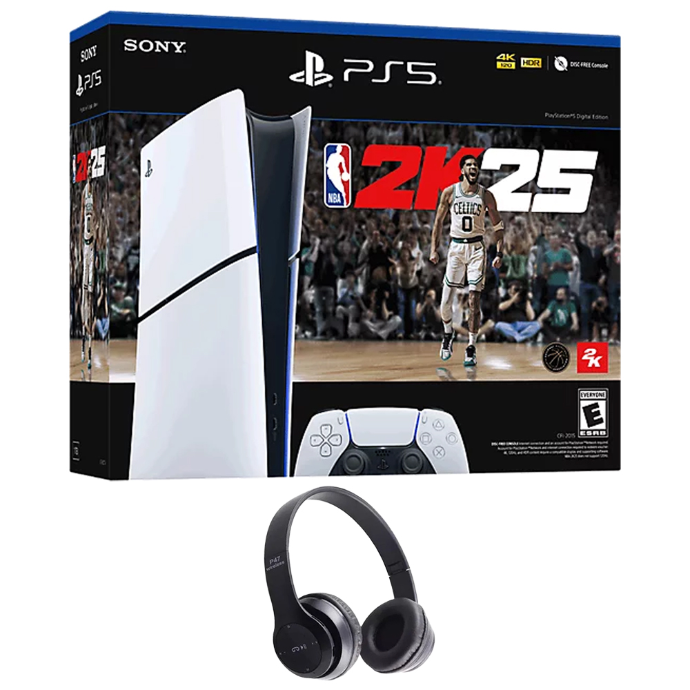 Playstation 5 Slim Digital 1 Tb+ Juego Descargable De Nba 2k25 + Audífonos Bluetooth