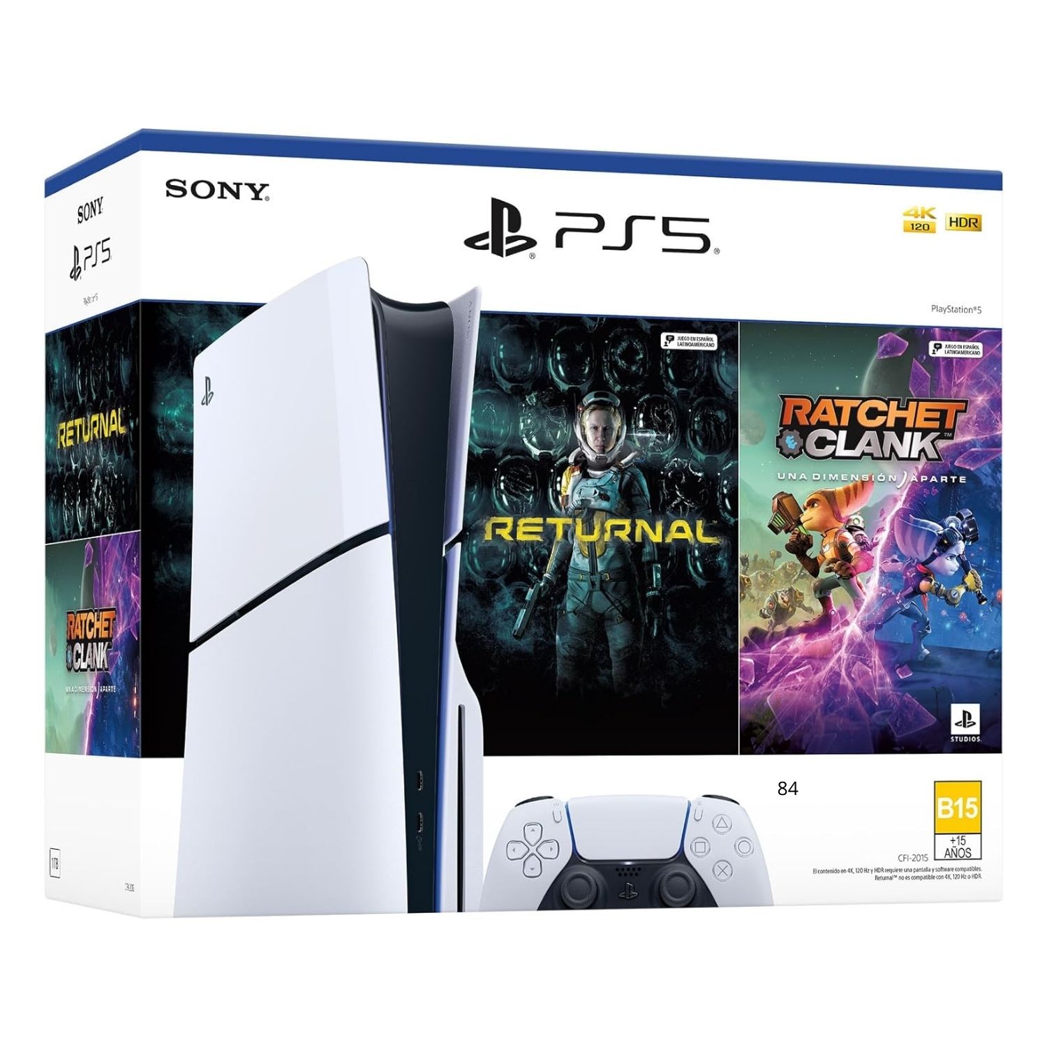 Foto 3 | Consola Digital Playstation 5 Sony 1tb Slim Con Ratchet Y Clank Y Returnal