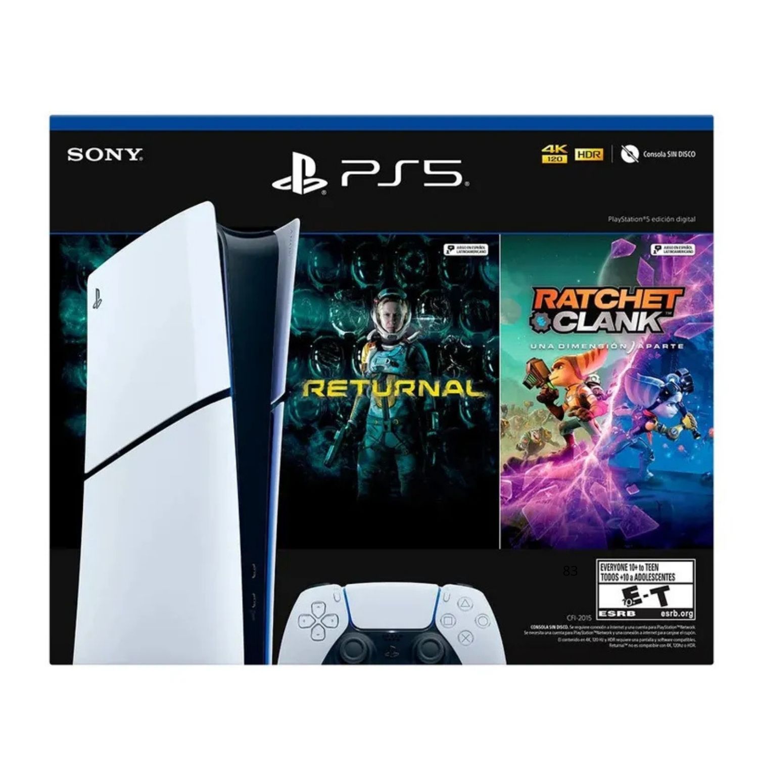 Foto 5 pulgar | Consola Digital Playstation 5 Sony 1tb Slim Con Ratchet Y Clank Y Returnal