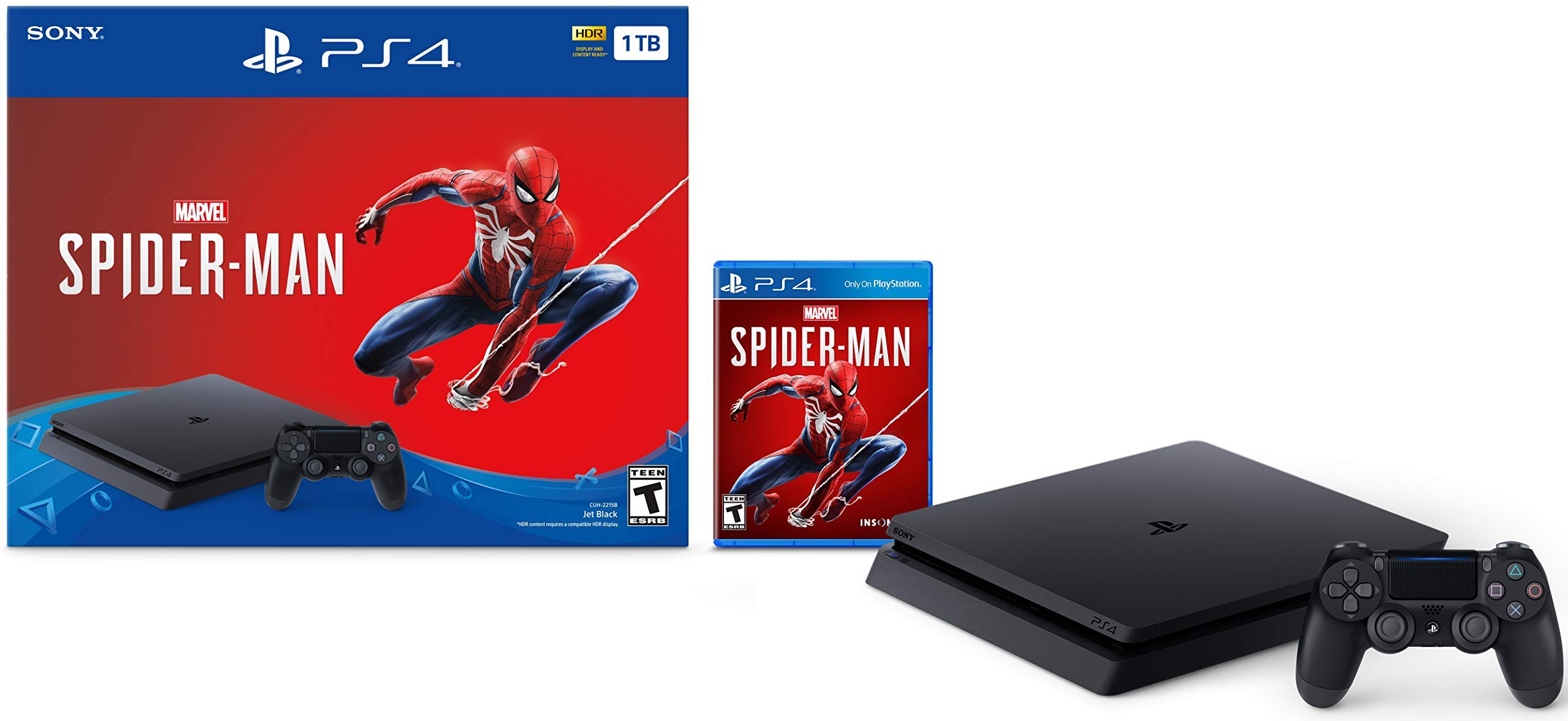 Foto 1 | Reacondicionado Consola De Juegos Sony Playstation 4 Slim De 1 Tb Con Marvel's Spider-man - Venta Internacional.