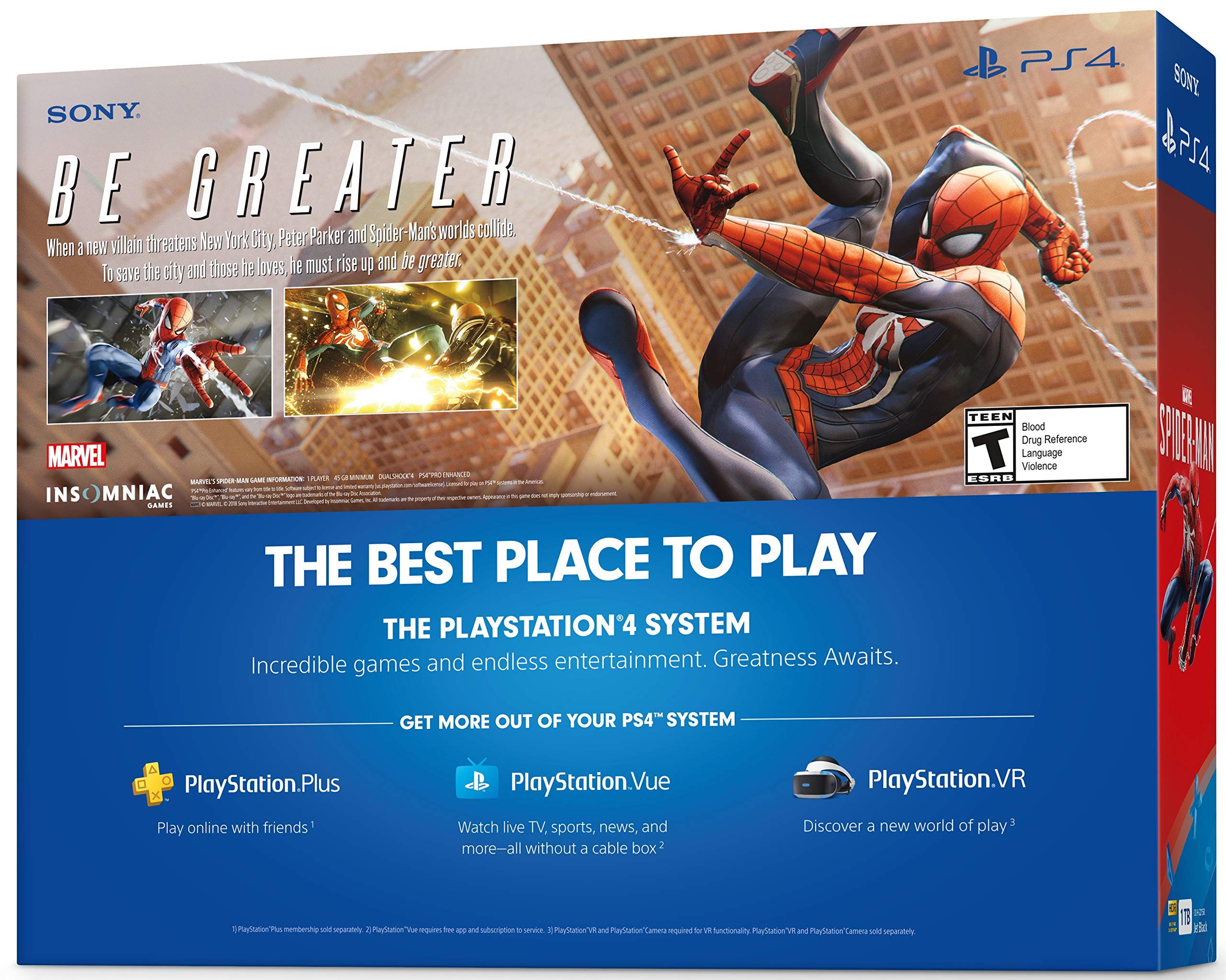 Foto 4 pulgar | Reacondicionado Consola De Juegos Sony Playstation 4 Slim De 1 Tb Con Marvel's Spider-man - Venta Internacional.