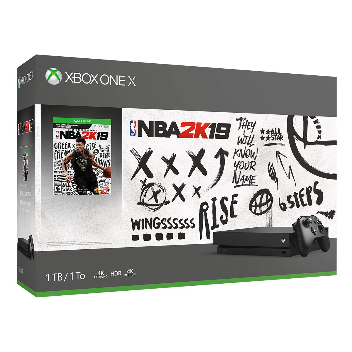 Foto 2 pulgar | Paquete De Consola Xbox One X De 1 Tb O Nba 2k19 Con Pase De Juego De 1 Mes - Venta Internacional.
