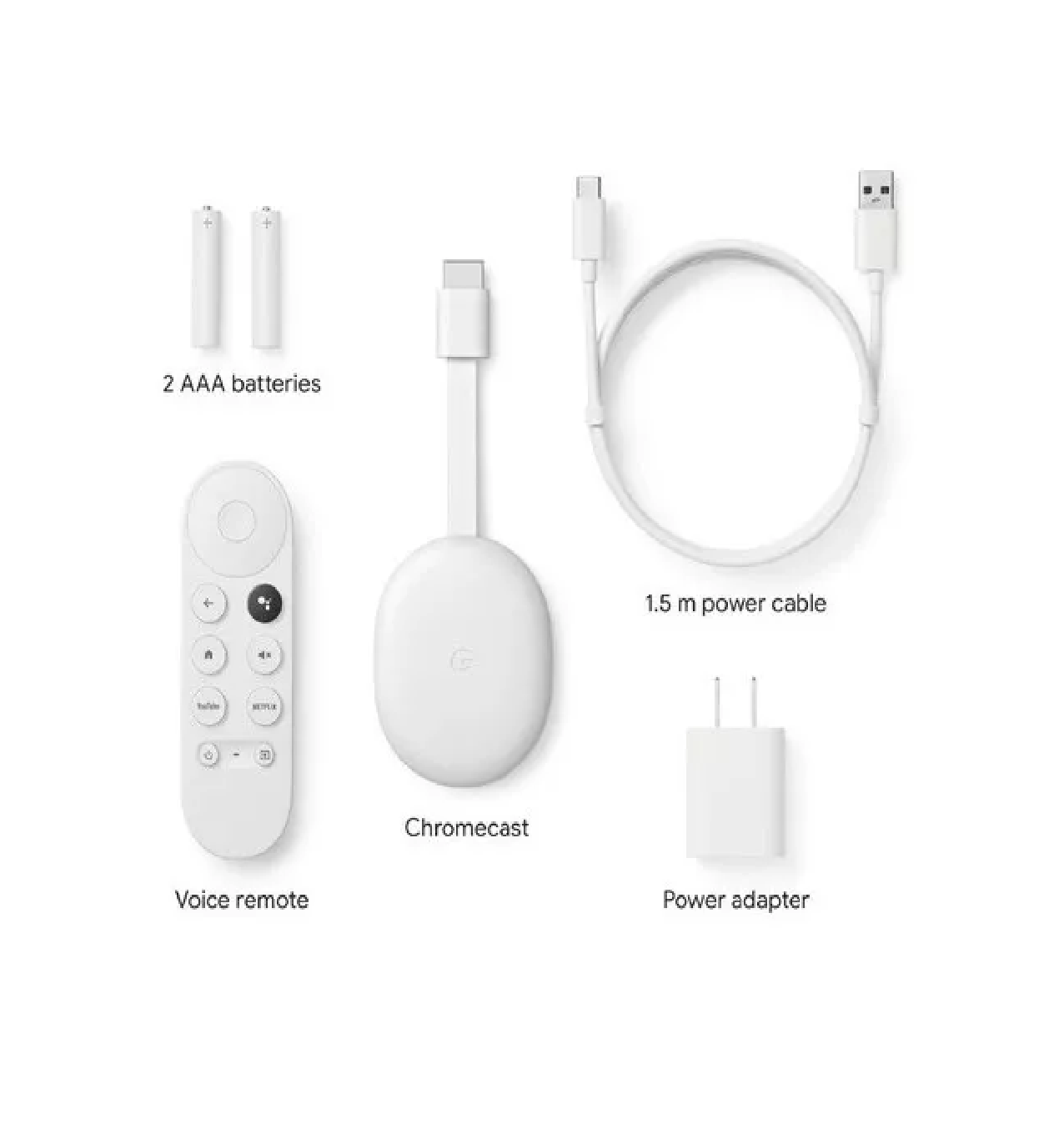 Foto 4 pulgar | Google Chromecast Con Google Tv Hd Color Blanco Control De Voz