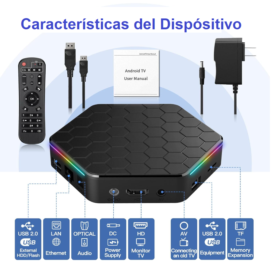 Foto 7 pulgar | Tv Box Prodotty T95z Plus 4gb RAM 32gb Android 12.0 con Luz Led