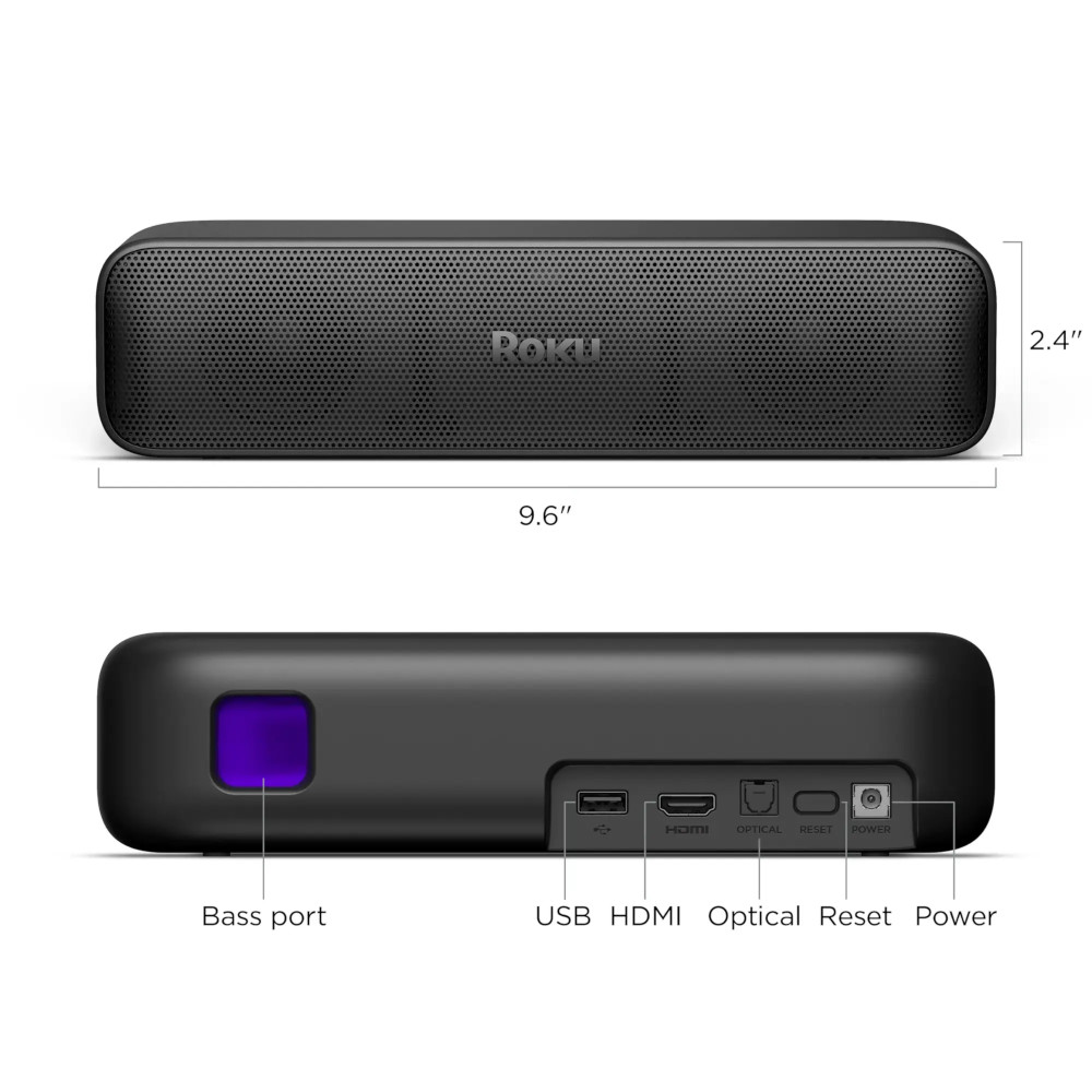 Foto 4 pulgar | Roku Streambar Se 2 En 1 Barra De Sonido Con Streaming Negro Tipo De Control Remoto De Voz