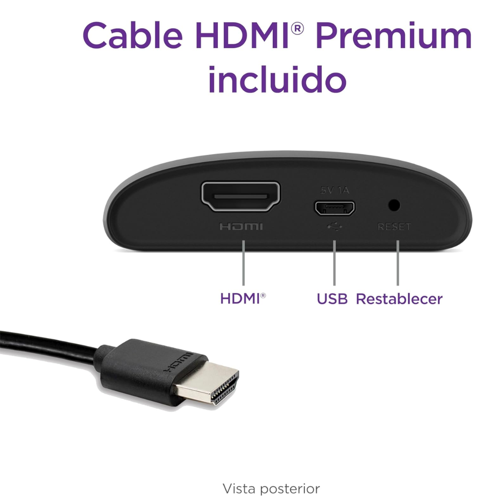 Foto 4 pulgar | Roku Express Hd 3960mx | Streaming Rápido Con Alexa, Siri Y Google | Incluye Control Y Hdmi