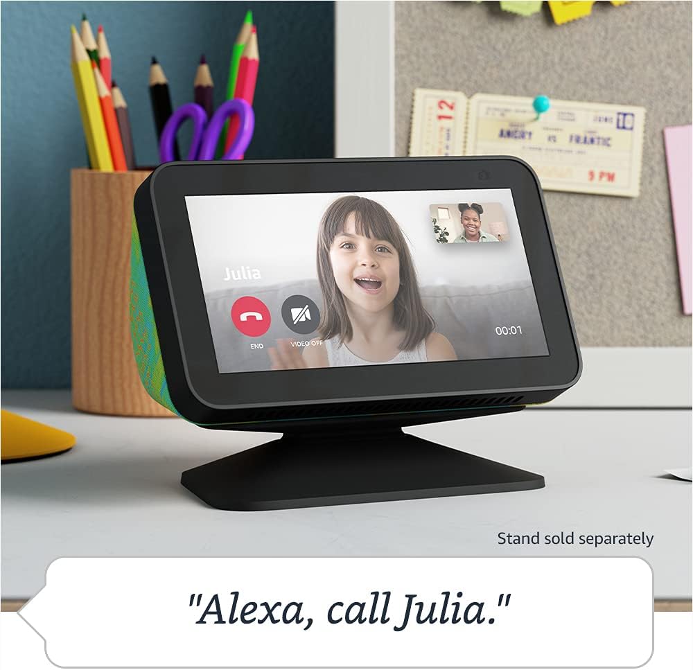 Foto 6 | Asistente Virtual Amazon Echo Show 5 Kids color Verdecon Asistente Alexa Diseño Camaleón