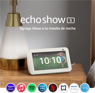 Foto 2 | Kit Alexa Echo Show 5 Blanco + Focos Led Inteligentes 2 Pack