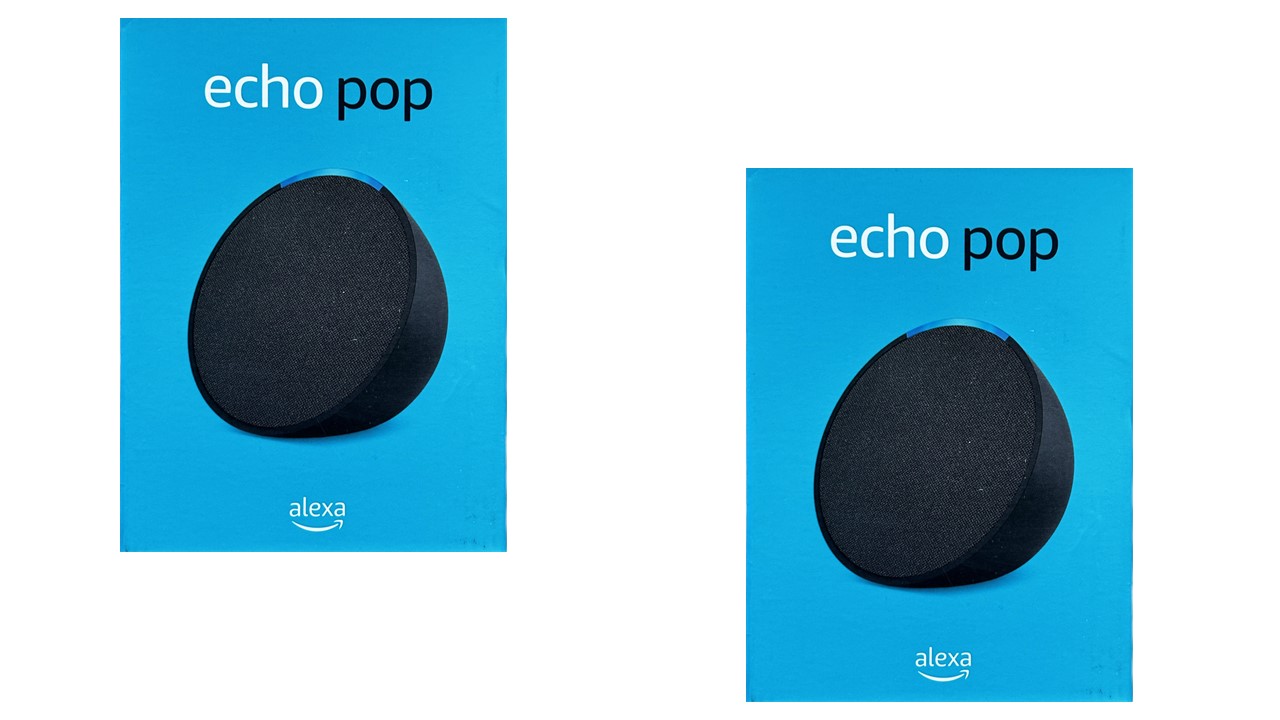 Foto 1 | Amazon Echo Pop Alexa Color Charcoal Paquete De 2 Unidades