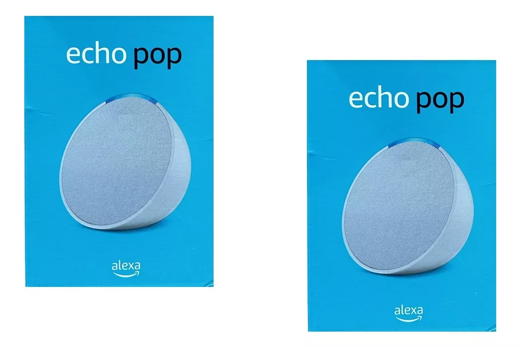 Amazon Alexa Echo Pop Color Blanco Paquete De 2 unidades