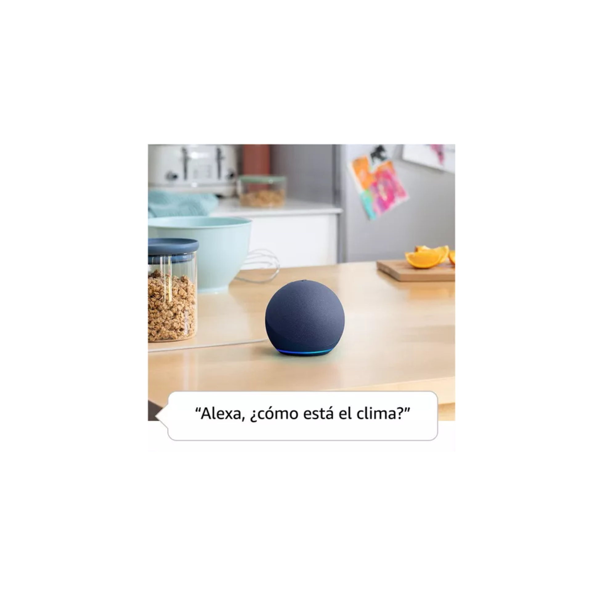 Foto 5 pulgar | Asistente Virtual Alexa Echo Dot 5ta Gen Con Reloj Color Azul
