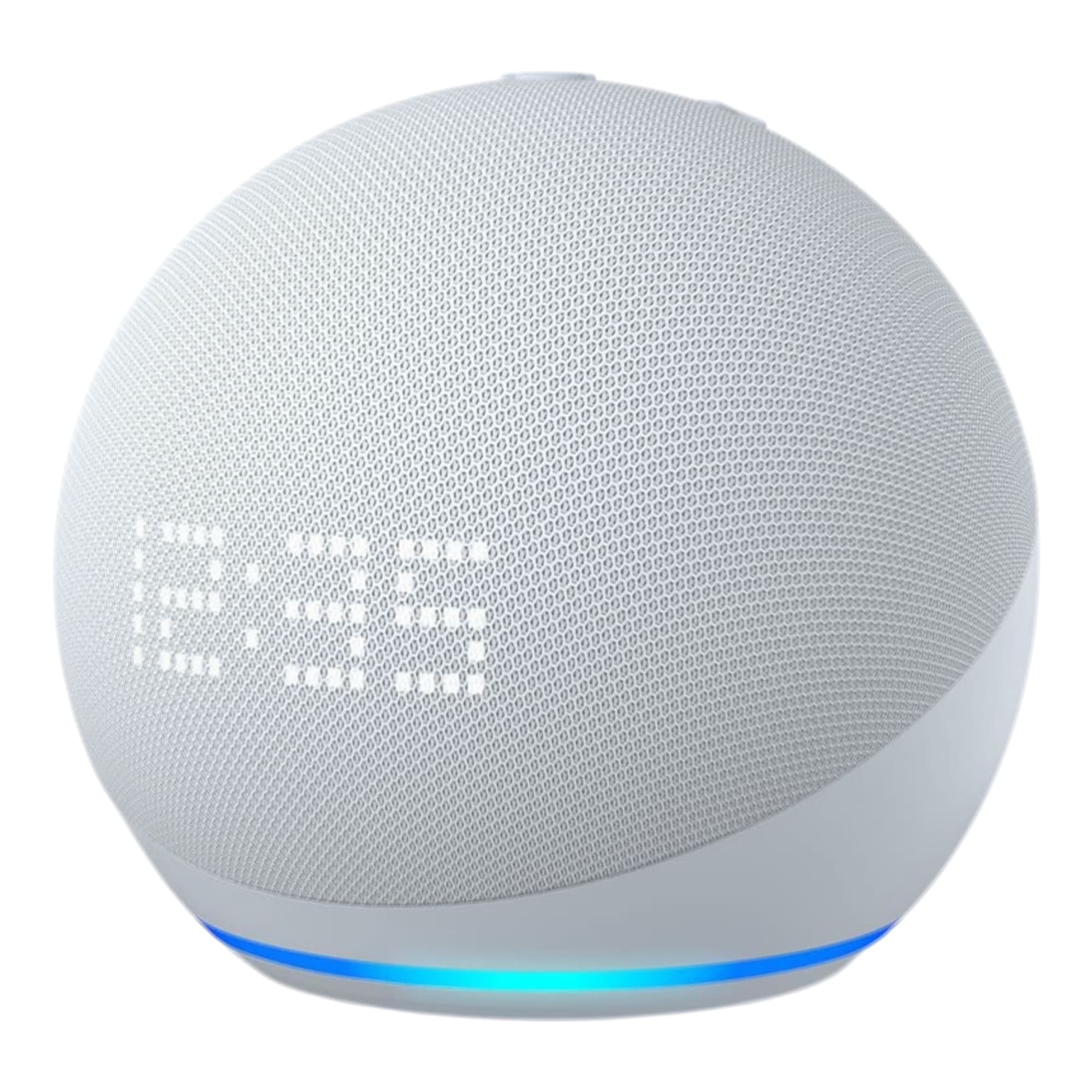 Foto 2 pulgar | Altavoz inteligente Amazon Echo Dot 5th Gen with clock con asistente virtual Alexa en color azul nube