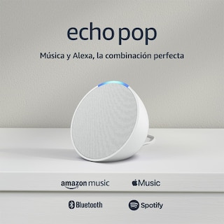 Foto 2 | Amazon Echo Pop con Asistente Virtual Alexa Glacier White