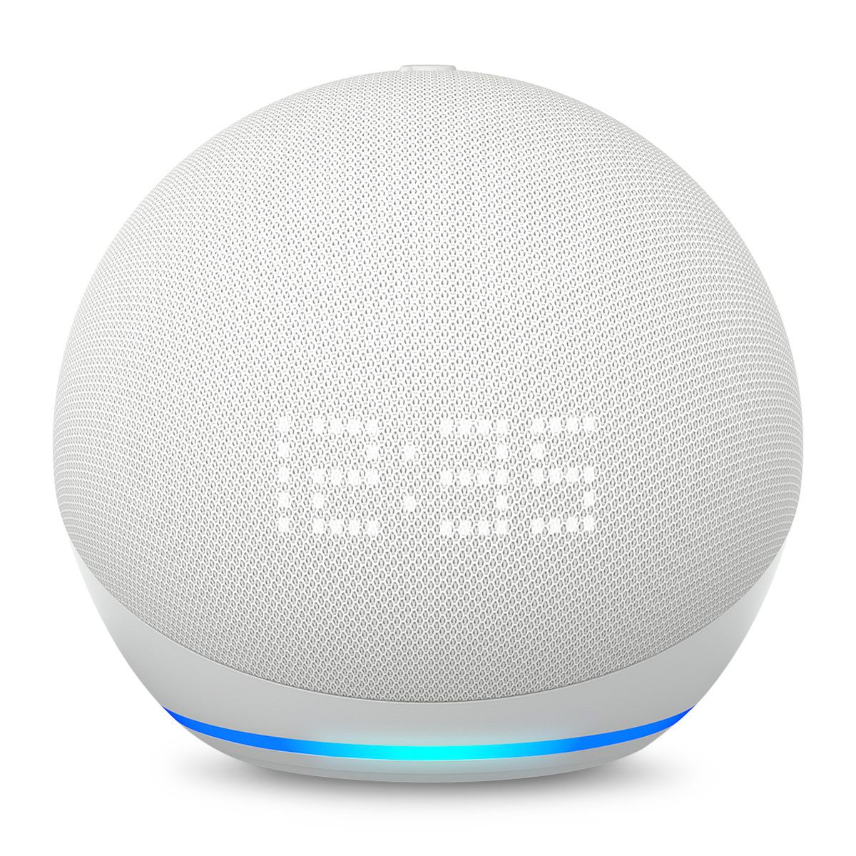 Foto 2 pulgar | Bocina Amazon Echo Dot 5ta Gen Con Reloj Blanco