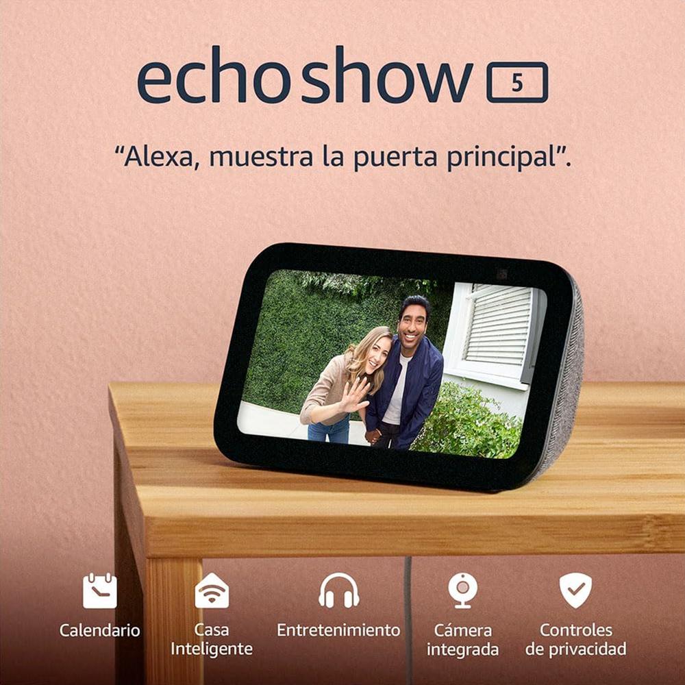 Foto 5 pulgar | Bocina Asistente De Voz Alexa Echo Show 5 3ra Gen 5.5” 2mp Smart Home Videollamadas Reproductor Color Negro