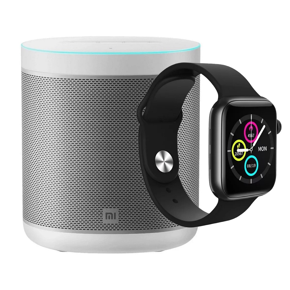 Foto 2 pulgar | Bocina Xiaomi Mi Smart Speaker + Smartwatch T500