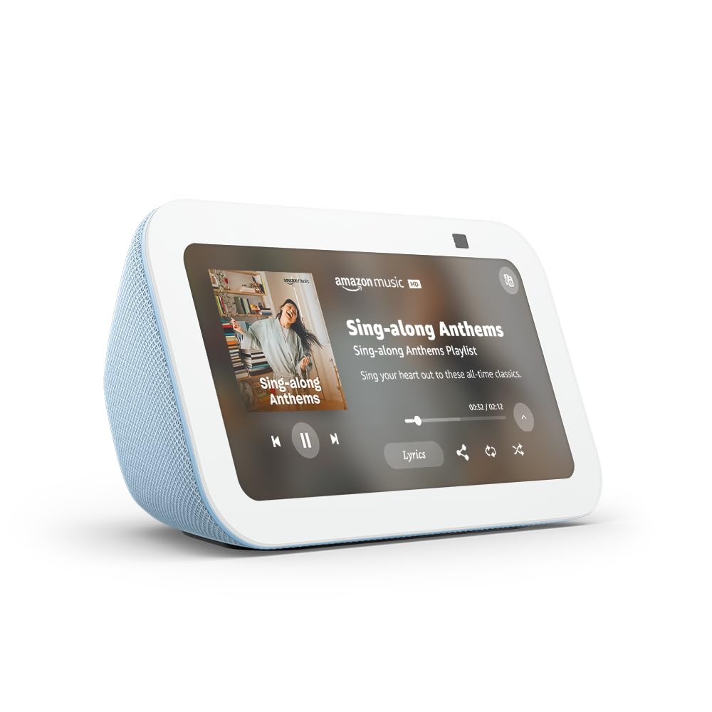 Foto 2 pulgar | Amazon Echo Show 5 Cloud Blue con 2 Bajos - Venta Internacional