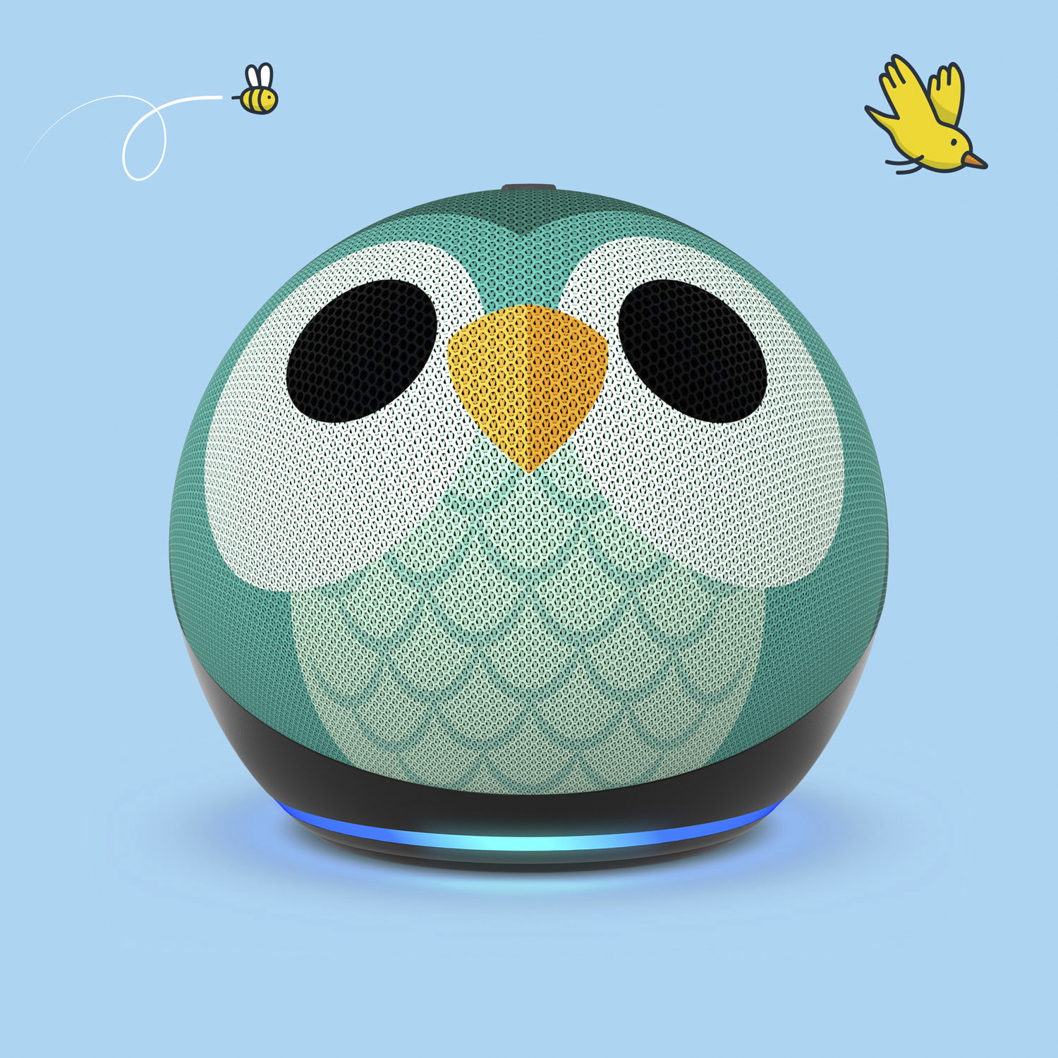 Foto 7 pulgar | Amazon Echo Dot 5ta Gen Kids Buho