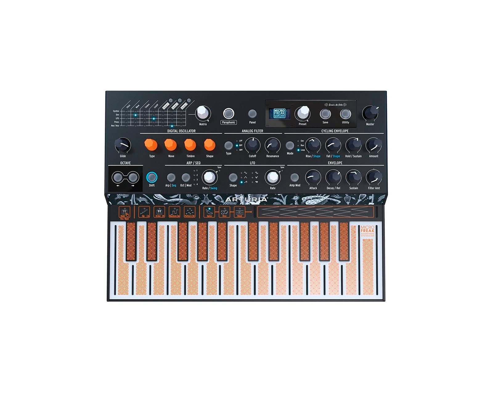 Sintetizador Híbrido Arturia Microfreak color Negro