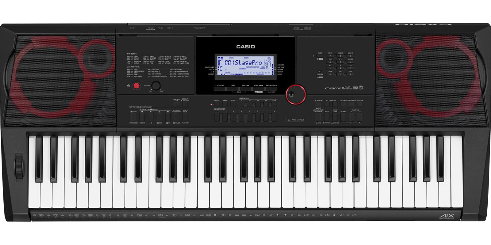 Foto 2 | Teclado Musical Casio Alta Gama Ct-x3000 61 Teclas Negro