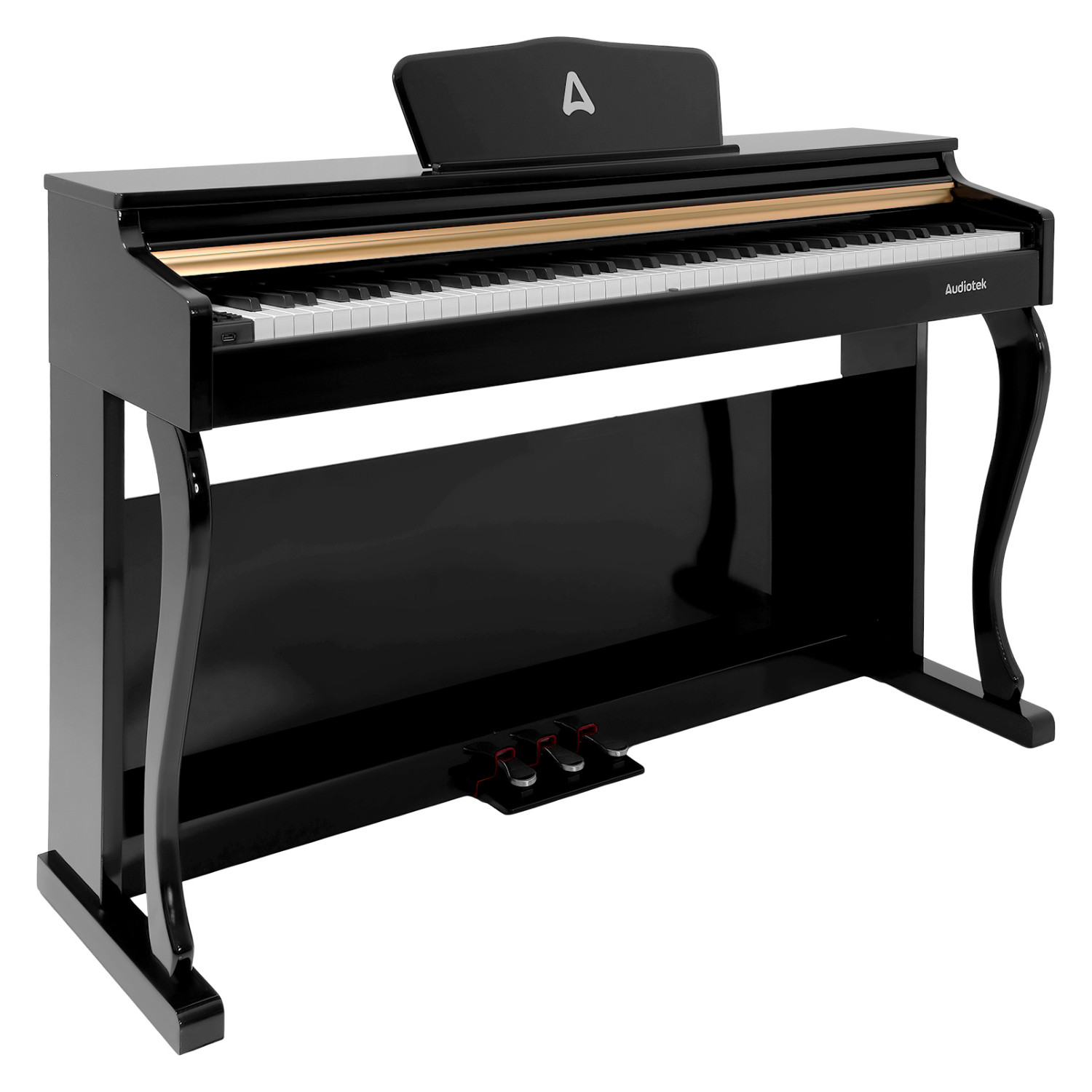 Foto 1 | Piano Teclado Electrico 88 Teclas Digital 15v 3a 900 Ritmos Audiotek