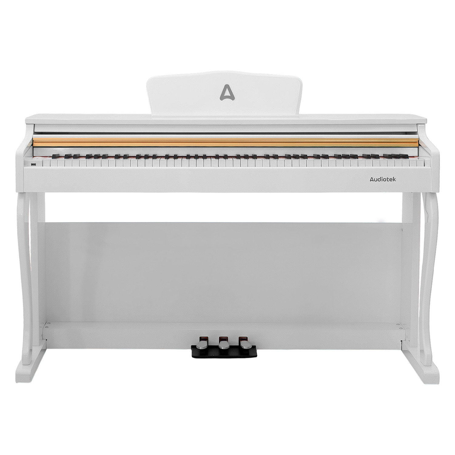 Foto 4 pulgar | Piano Teclado Electrico 88 Teclas Digital 15v 3a 900 Ritmos Blanco Audiotek