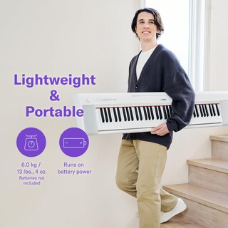 Foto 4 | Piano Digital Yamaha Piaggero Np35wh 76 Teclas Blanco - Venta Internacional.