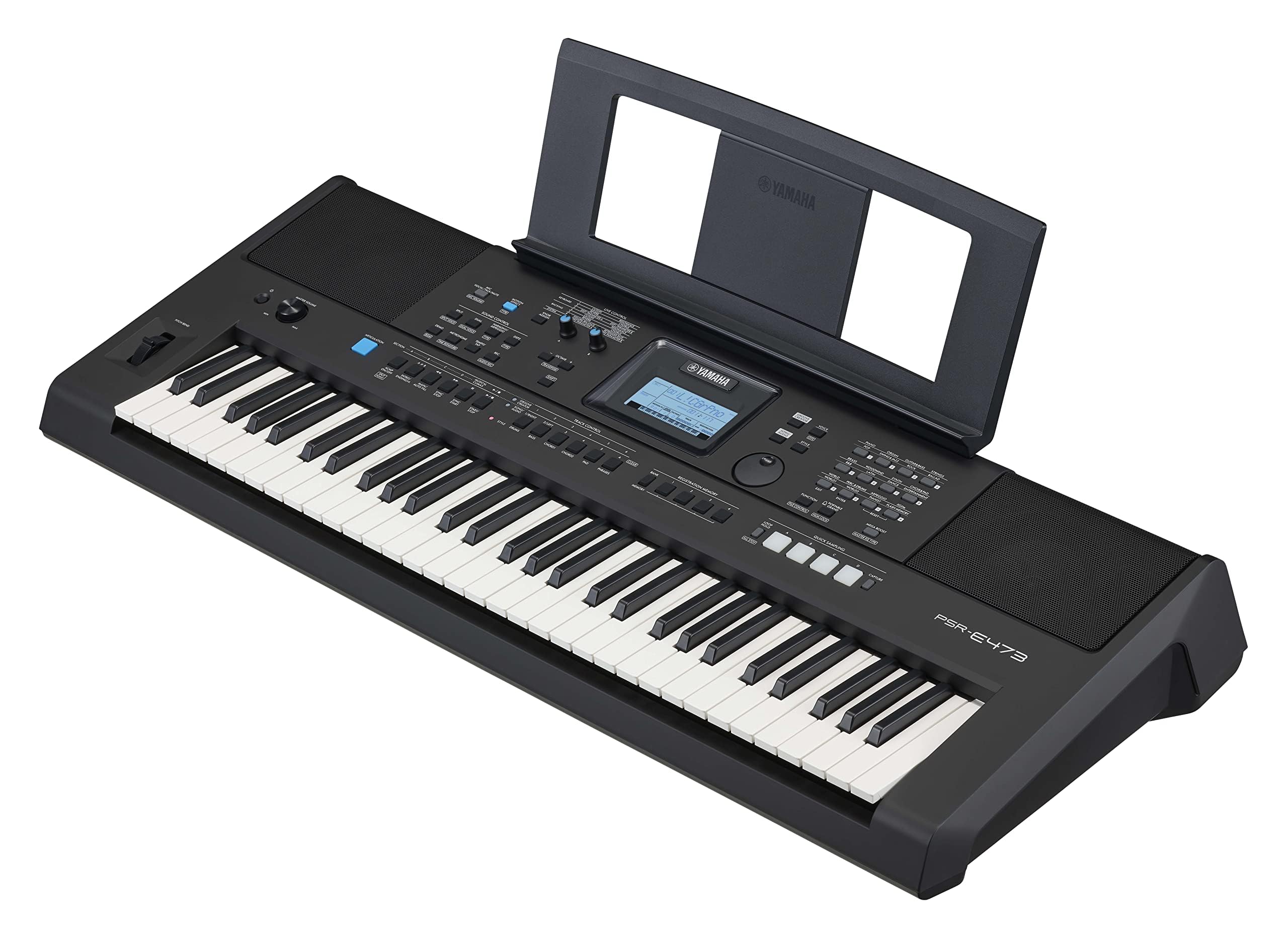Teclado Yamaha Psre473 De 61 Teclas Sensible Al Tacto Con Adaptador - Venta Internacional.
