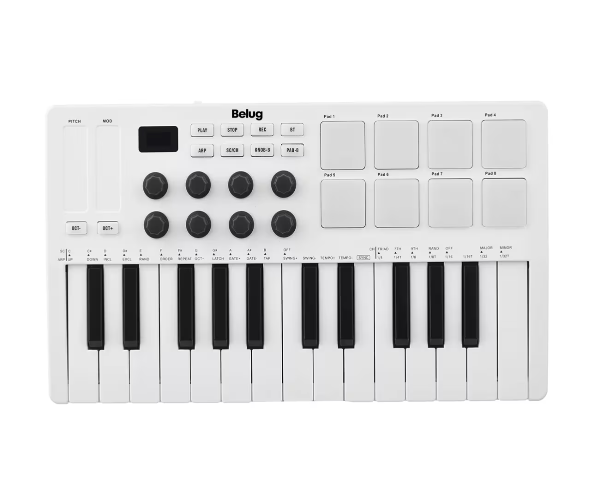 Foto 2 pulgar | Mini Piano Control Portable Usb Belug, Blanco
