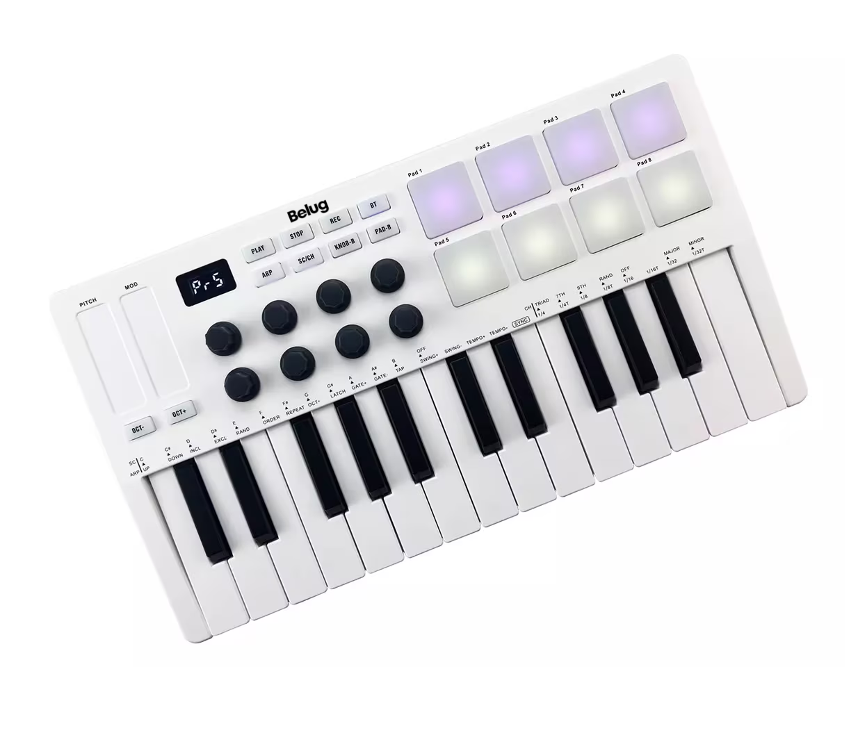 Foto 3 pulgar | Mini Piano Control Portable Usb Belug, Blanco