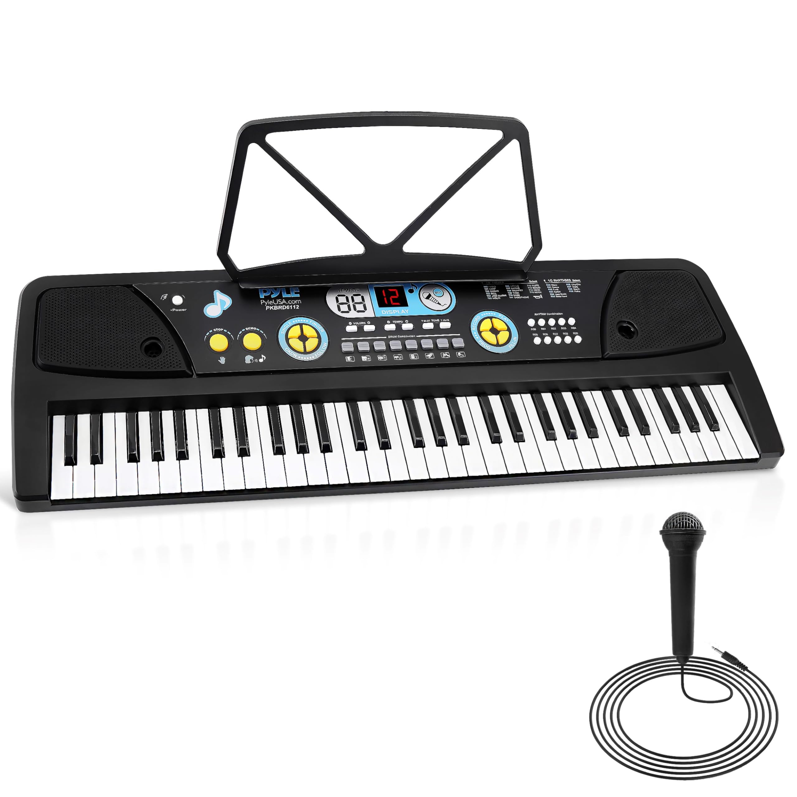 Teclado Eléctrico Pyle Pkbrd6112 61 Teclas Con Micrófono - Venta Internacional. $1,930