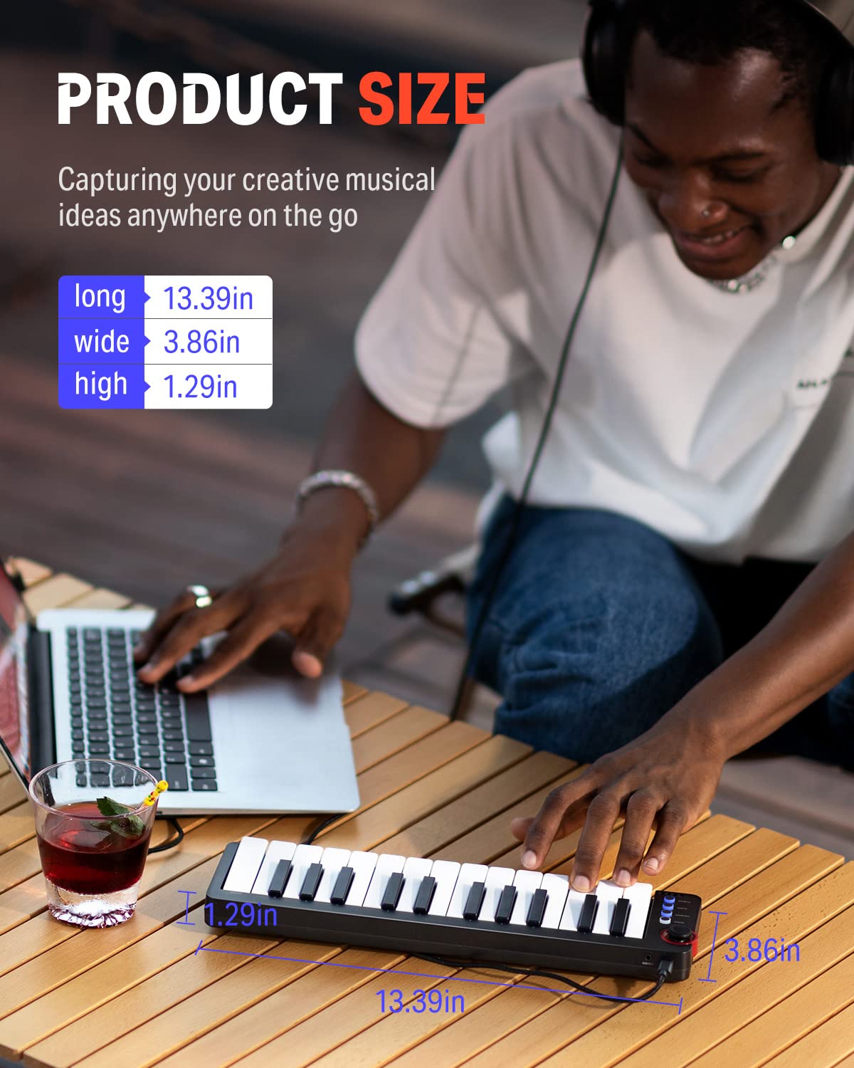 Foto 4 pulgar | Controlador De Teclado Midi Donner N-25 De 25 Teclas Para Principiantes - Venta Internacional.