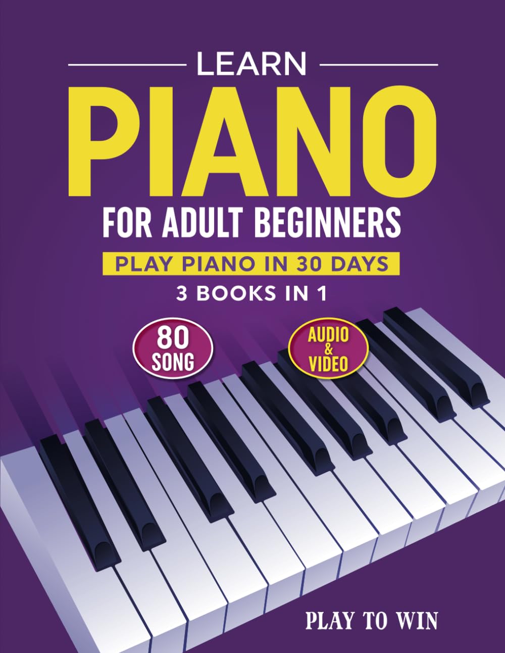 Book Learn Piano Para Principiantes Adultos: 3 Libros En 1 + Audio + - Venta Internacional. $834
