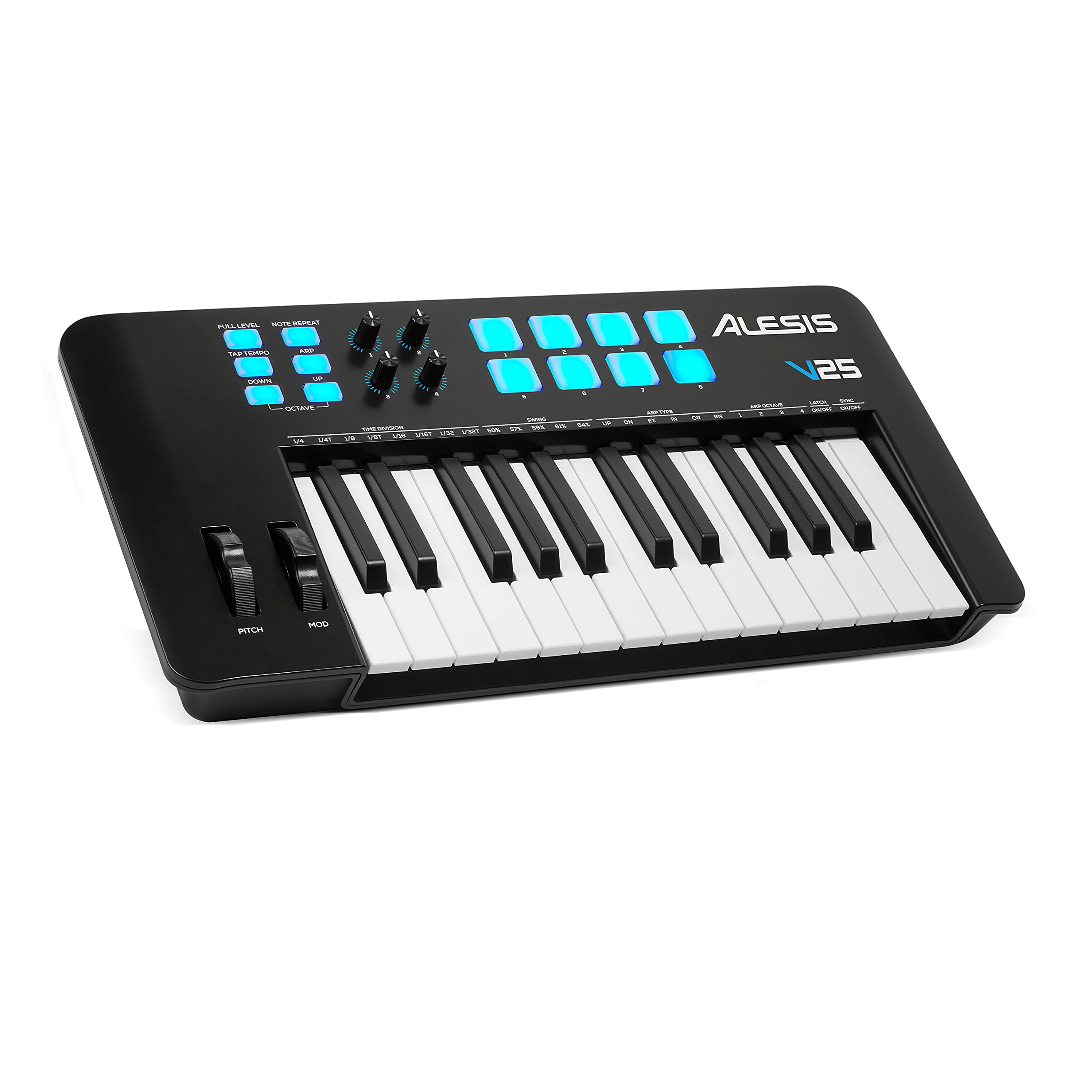 Foto 2 pulgar | Controlador De Teclado Usb Midi Alesis V25 Mkii 25 Teclas Negro - Venta Internacional.