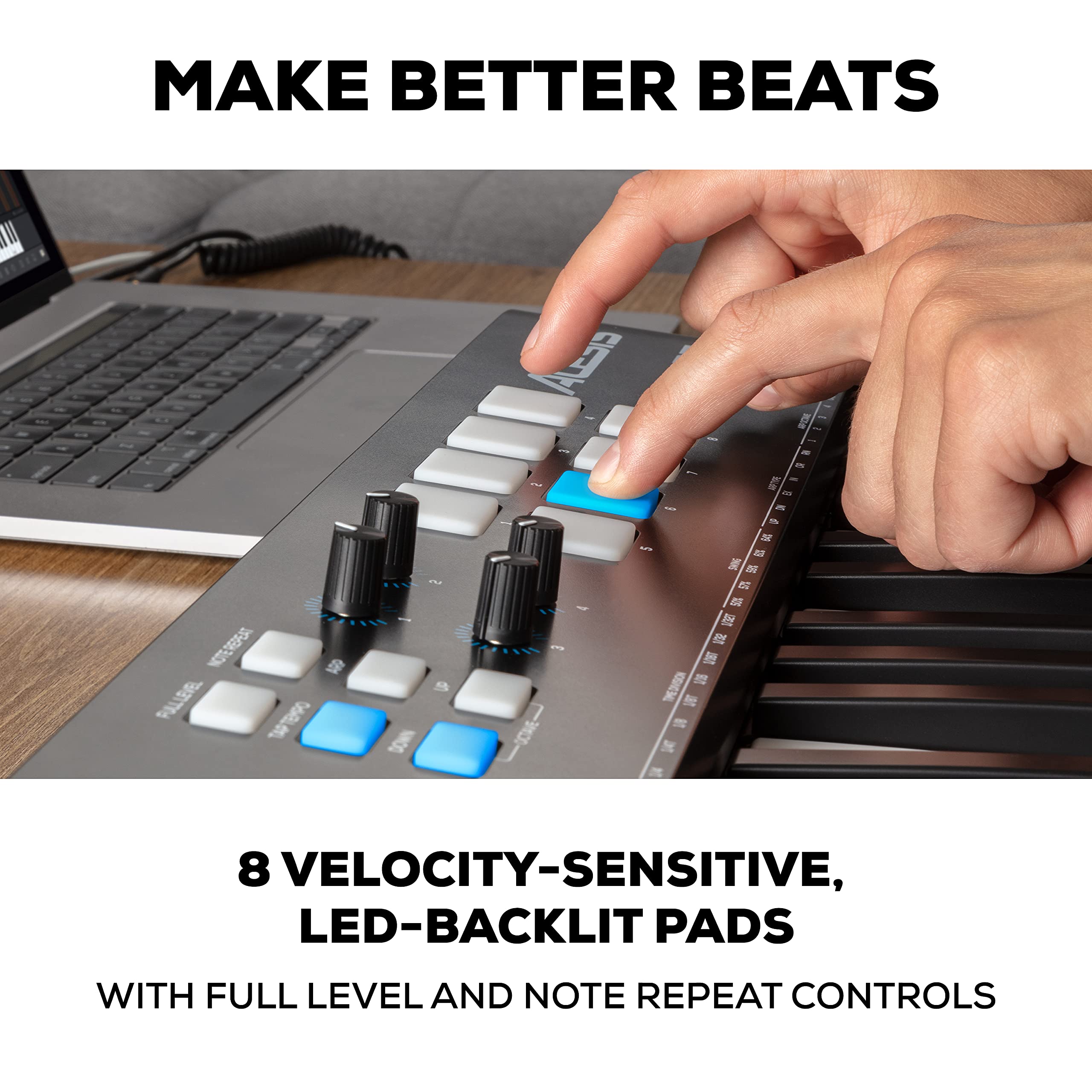 Foto 4 pulgar | Controlador De Teclado Usb Midi Alesis V25 Mkii 25 Teclas Negro - Venta Internacional.