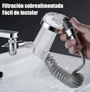 Foto 3 | Manguera Filtro Regadera Extensible Lavabo Grifo Flexible