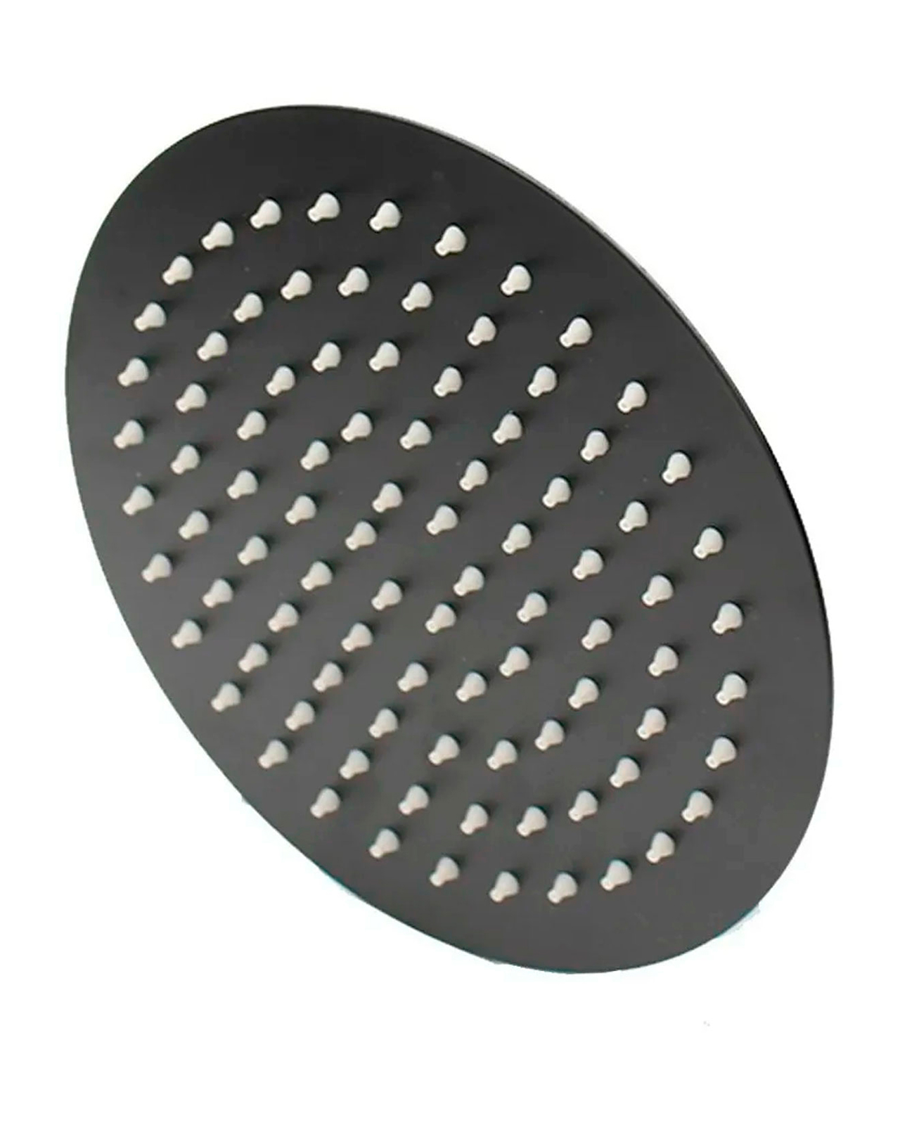Foto 4 pulgar | Regadera Redonda Acero Inox 25cm Negro Mate Alta Y Baja