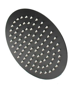 Foto 3 | Regadera Redonda Acero Inox 15cm Negro Mate Alta Y Baja Rubinett color Negro