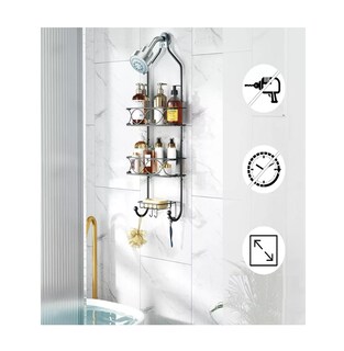 Foto 2 | Organizadores para Baño 3 Niveles Negro