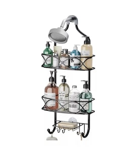 Foto 3 | Organizadores para Baño 3 Niveles Negro