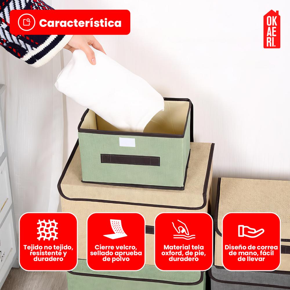Foto 4 pulgar | Cajas Organizadoras con Tapa Okaeri 6 Piezas