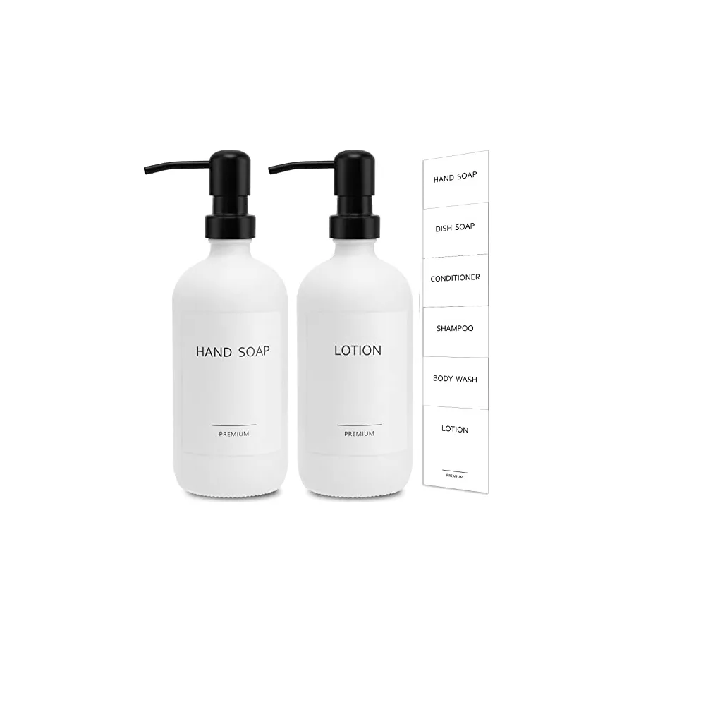 Foto 2 pulgar | Dispensador De Jabon 2 Kit Vidrio Baño Accesorios Blanco