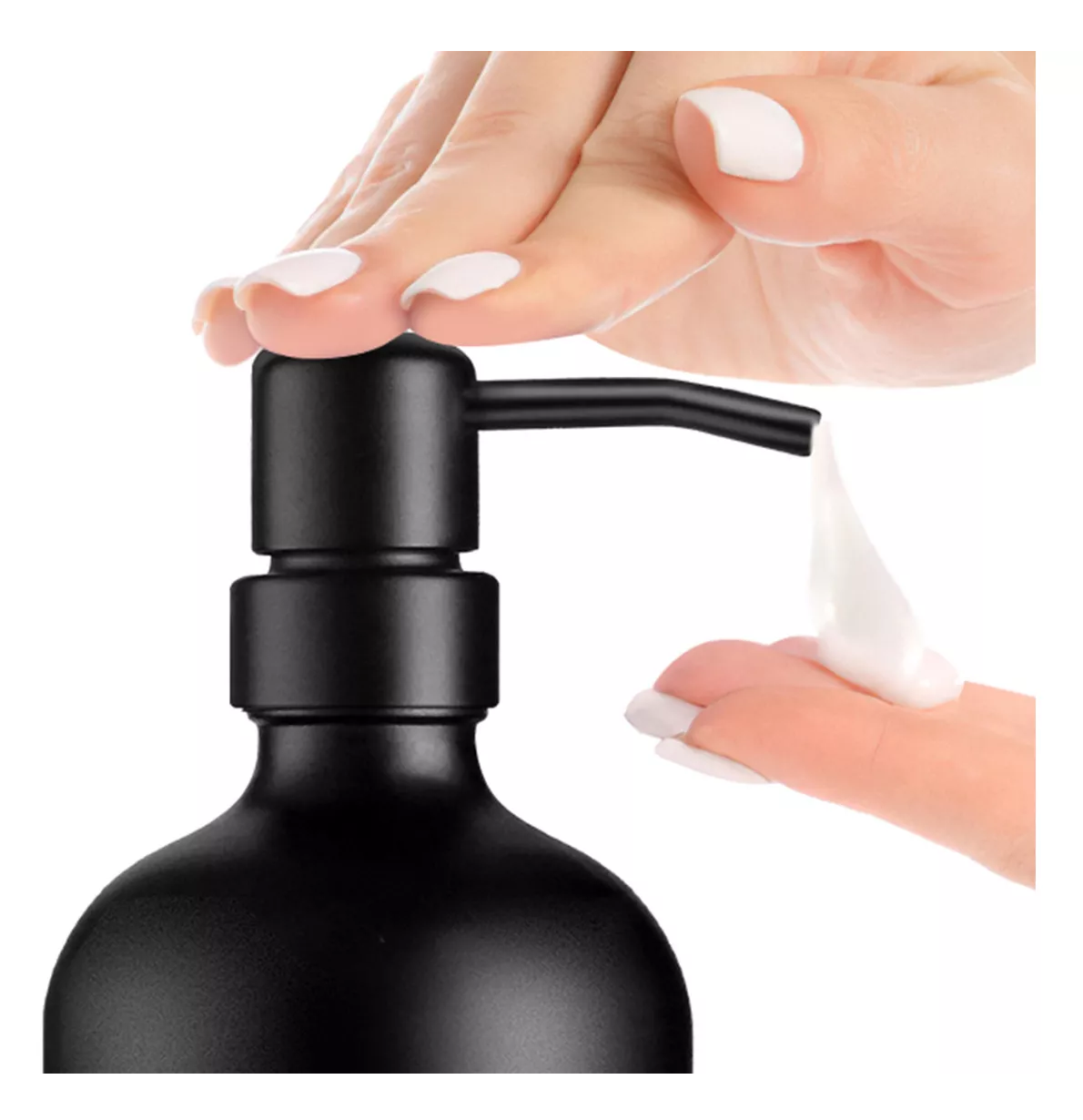 Foto 3 pulgar | Dispensador De Jabon 2 Kit Vidrio Baño Accesorios Negro