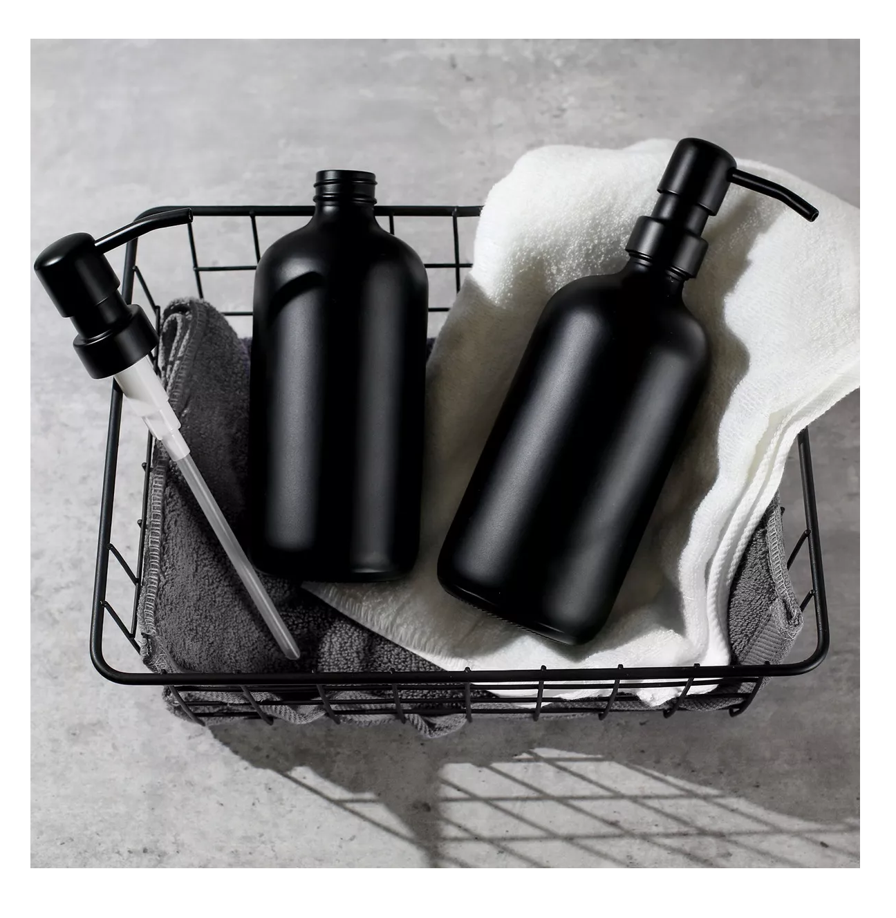 Foto 5 pulgar | Dispensador De Jabon 2 Kit Vidrio Baño Accesorios Negro