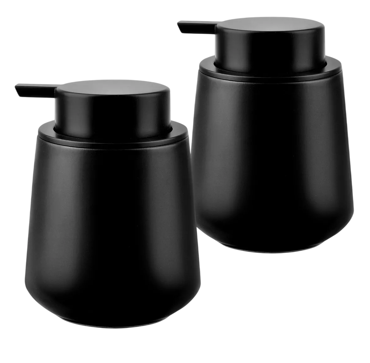 Foto 2 pulgar | Dispensador de Jabón Líquido Negro Cerámico 2 Piezas 350 ml
